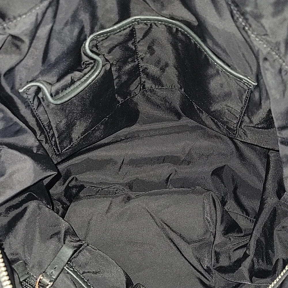 Tumi Black Nylon/Leather Tote with Dual Top Handles